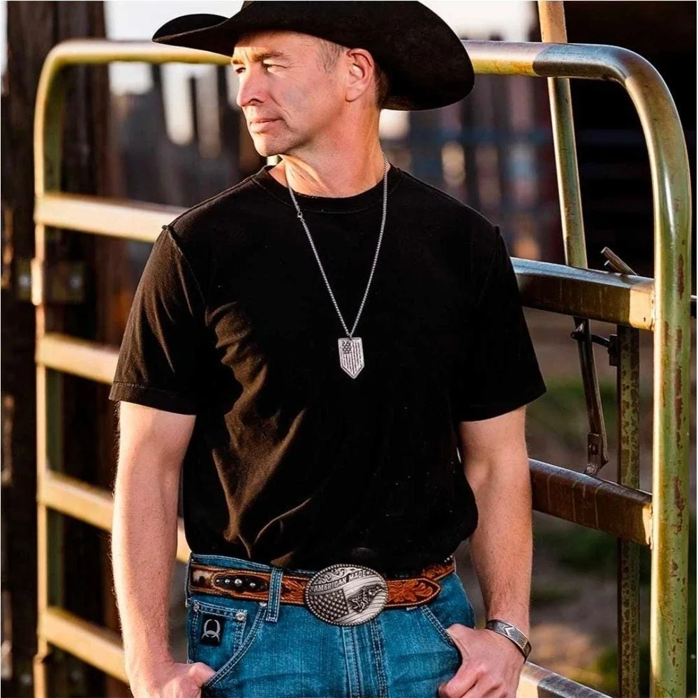 Montana Silversmiths American Made Tradition Bull Rider Buckle Retail $160 - New